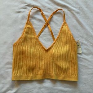 NWT Aerie Superchill Seamless Strappy Back Bra Top | Size XS